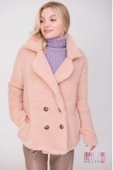 Пальто (колір - пудрово-рожев.)